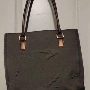 DVF Diane Von Furstenberg Tote Bag Olive Green and Brown